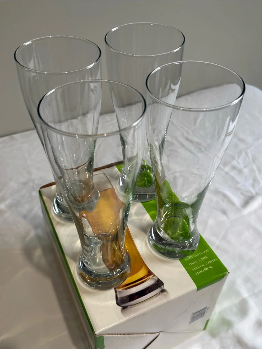 Set of 4 - Libbey Giant Beer Glasses 23oz capacity